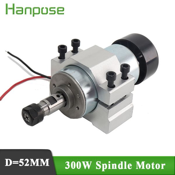 

0.3kw spindle dc 12-48v cnc 300w spindle motor mount bracket 24v 36v for pcb engraving