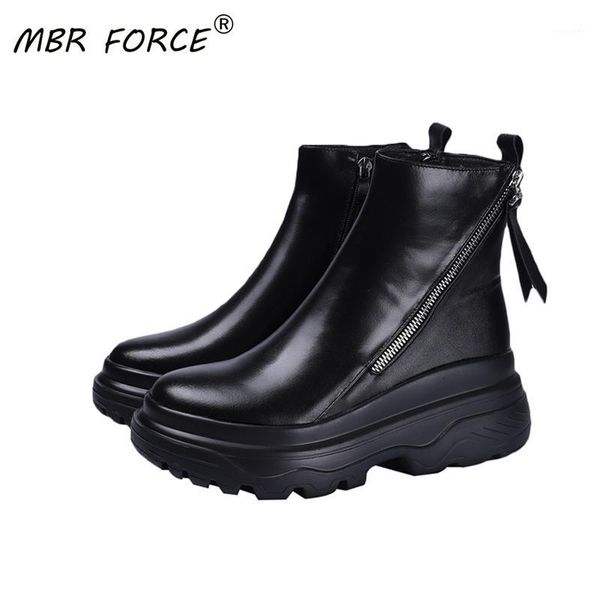 

mbr force 2020fashionyouth ladies ankle boots non-slip rubber sole boots casual unique all-match zipper design black ankle1