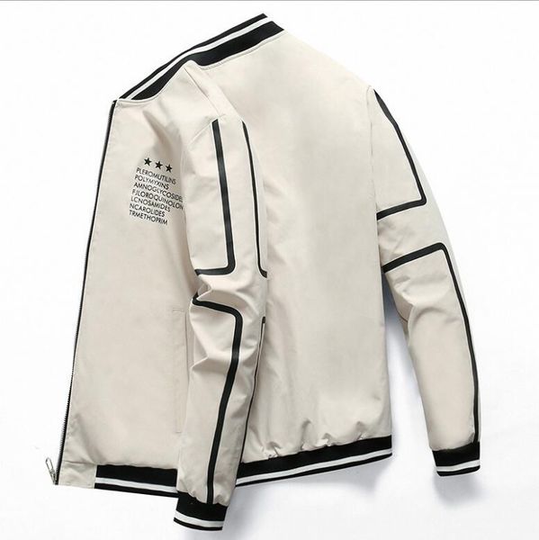 

2021 new spring mens bomber thin men baseball jackets coat jacket overcoat for male clothing d1gh, White;black