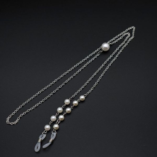 

stainless steel eyeglasses chains imitation pearl luxury spectacles sunglasses reading glasses chain holder neck cord strap rope h bbyjmq