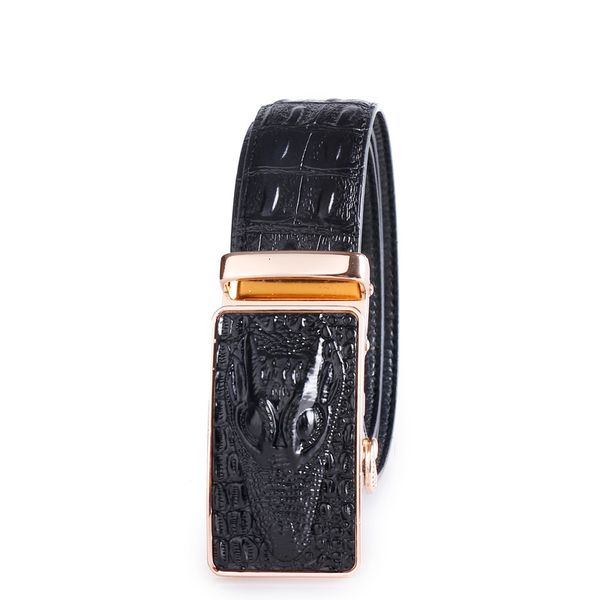 

men fashion style genuine casual leather belts for man with box, Black;brown
