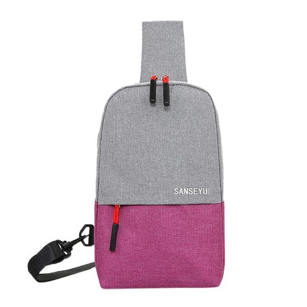 

fashion fanny pack for women men chest bag men & women fashion contrast color shoulder bag outdoor messenger phone #yl10