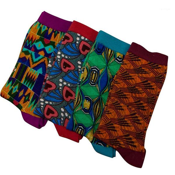 

4 pairs/pack socks african style neutral socks1, Red