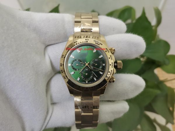 

elling sapphire 40mm no chronograph green dial 116508 asia 2813 movement automatic mechanical mens watch watches, Slivery;brown