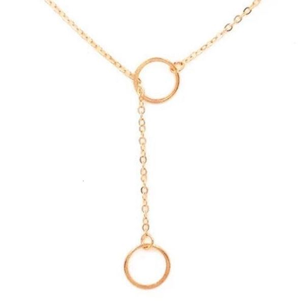 

circle tassle high necklace (karma karma 2 noble and delicate jewelry,punk collar bone chain necklaces classical woma