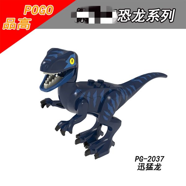 

fun jurassic dinosaur world building blocks toy series velociraptor diy assembles figure bricks toys dinosaur model kid birthday gift