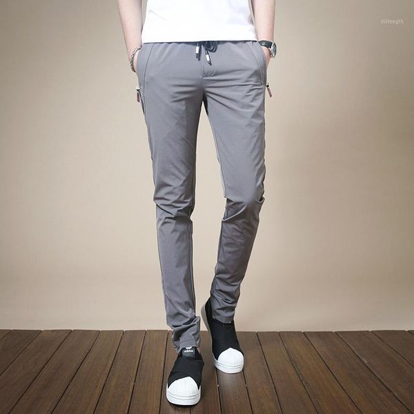 

2020 summer men's pants streetwear casual pant breathable men wear comfortable anti-wrinkle trousers male clothes size 28-381, Black