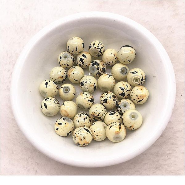 

new 6/8mm painted charm glass beads loose spacer beads for jewellery making diy bracelet&necklace n qyllzv