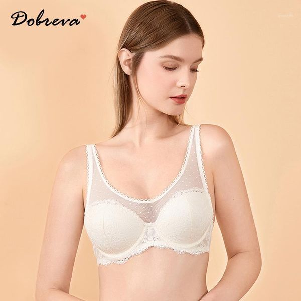 

women's push up mesh bra lightly padded bralette underwear plus size cup1, Red;black