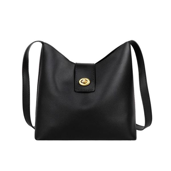 

cross body women's fashion joker bucket bag soft leather messenger crossbody large capacity shoulder