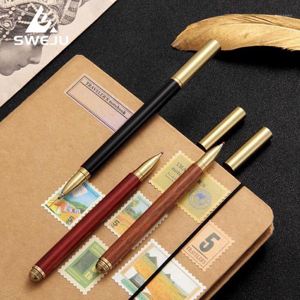

gel pens sandlewood pen customized name pencils ink cute neutral school student stationery office supplies1