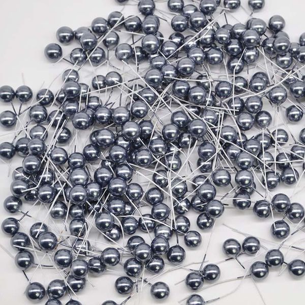 

50pcs lot mini plastic fake small berries artificial flower fruit stamens cherry pearl wedding diy gift box decorated wreaths bbykyj