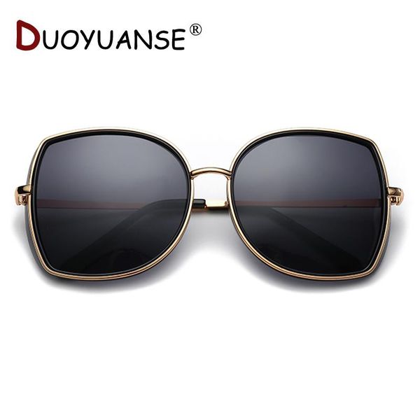 

sunglasses duoyuanse 2021 network model polarized woman metal frame drive sun glasses 393 fashion uv400, White;black