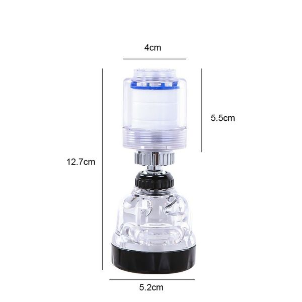 

360 rotating splashproof chlorine removal filter aerator sink head water purify faucet 3 mode water saving f bbyqzo