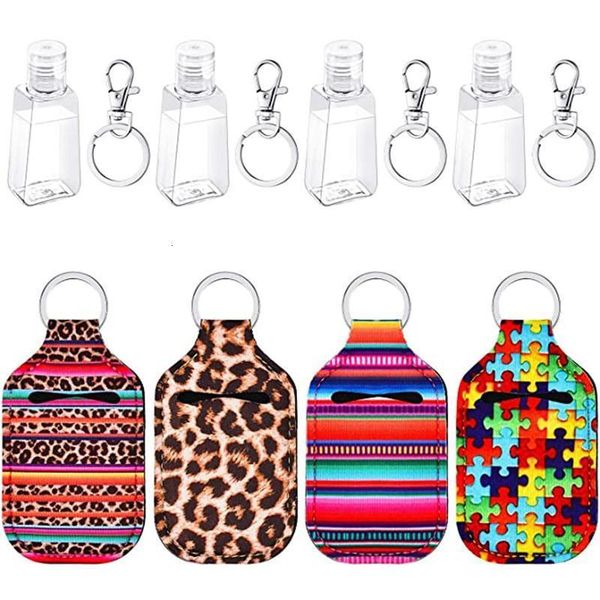 

13 colors pattern printing holder girl chapstick lipstick keychain for favors valentines gift party favor dhc670outlet0rt7
