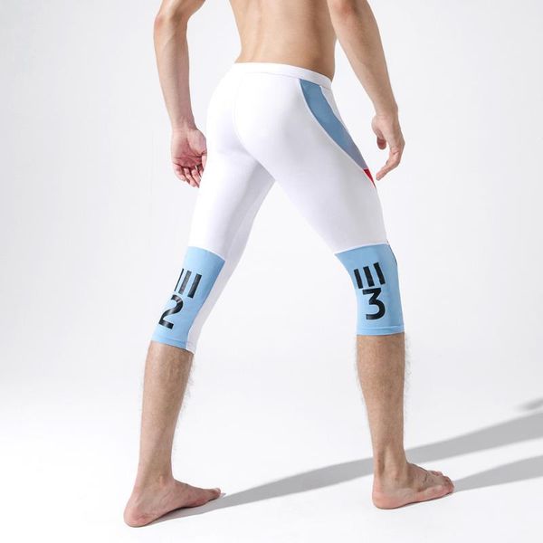 

men sport pants training-pants low-waist stretch outdoors fitness sweatpants cropped-trousers running-pants gym1, White;black