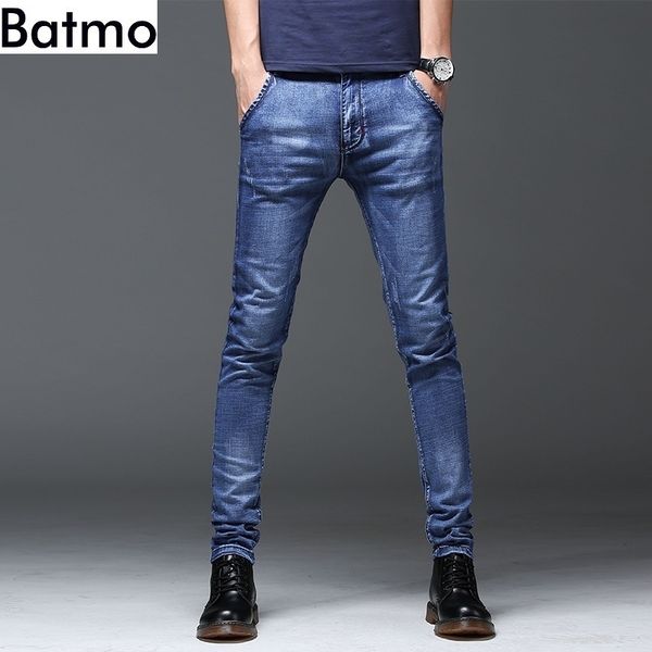 

batmo new arrival casual slim jeans men ,men's pencil pants ,skinny jeans men z004 201111, Blue