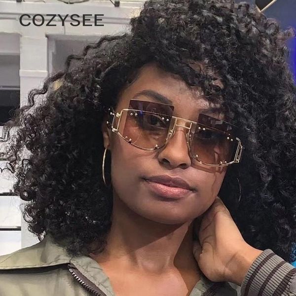 

half ladies luxury square glasses female women green sunglasses rivet sun oversized men shades brand frame big glasses unique wxdll