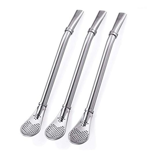 

drinking straws eco-friendly stainless steel bar accessories stirring filter spoon straw1