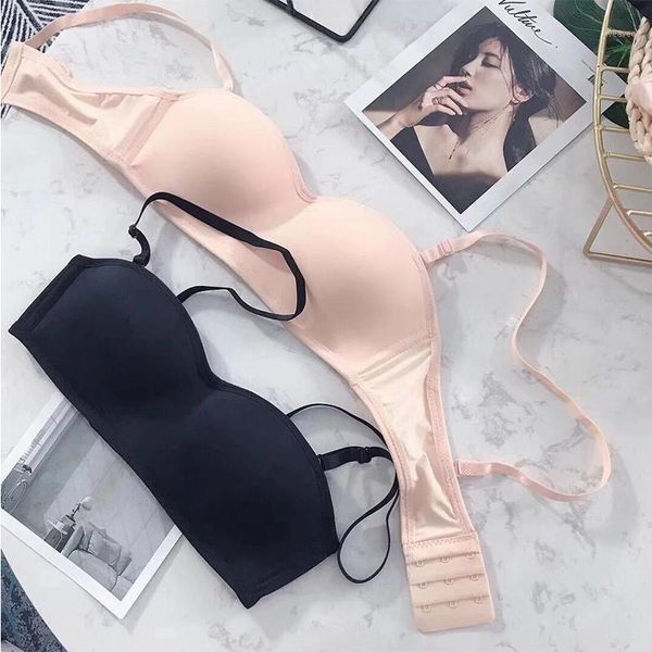 

multi way bras for women strapless bra bralette s  l xl summer underwear1, Red;black