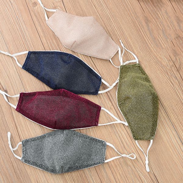 

dhl shipping woman chiffon sunscreen mask spring summer breathable protective lady mouth masks washable reusable face mask kimter-k253fa, Black