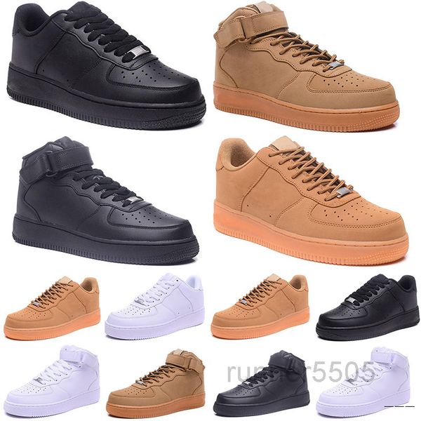 

2020 fashion cork dunk men's women 1 casual shoes high and low cut all white black brown runing shoes size 36-46 sdf5
