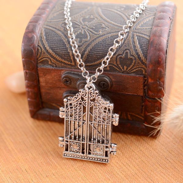 

rv8zgothic openable box pendant p frame locket necklace jewelry accessories1yif