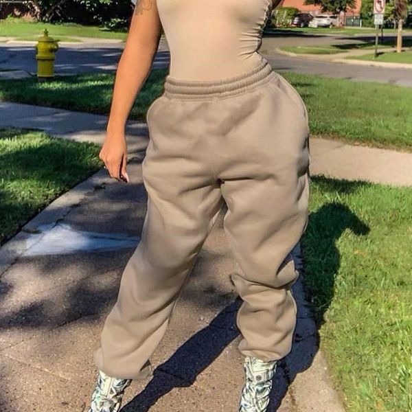 

women's pants & capris women's fashion color casual sweater joggers women plus size pants1, Black;white