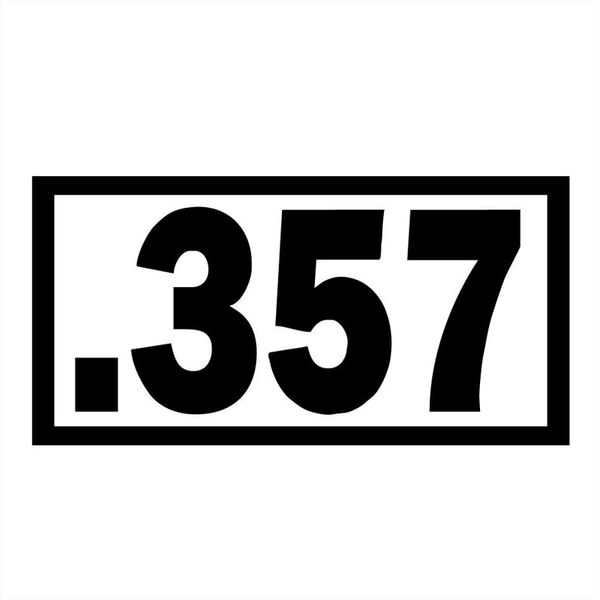 

15x7.5cm .357 originality car bumper gun magnum ammo home security vinyl car sticker s8-0074