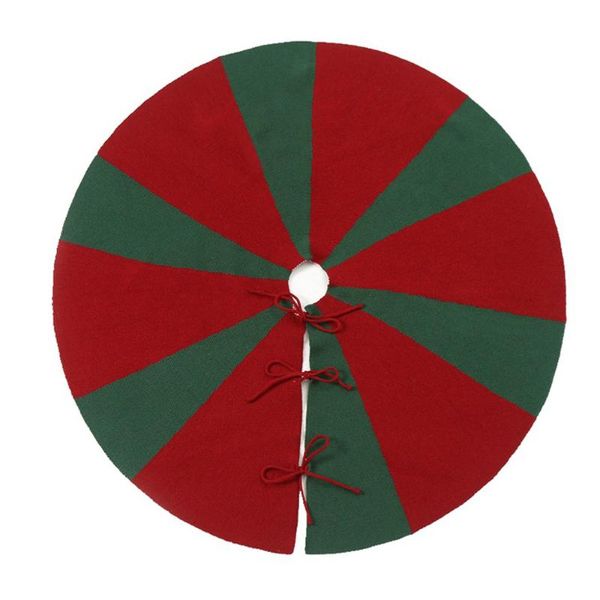 

christmas decorations tree skirt 48 inch large red thick knitted diy festival household supplies