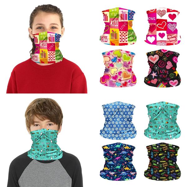 

children face kids protective mask outdoor washable cycling magic scarf bandana headband bandanas turban dhb953