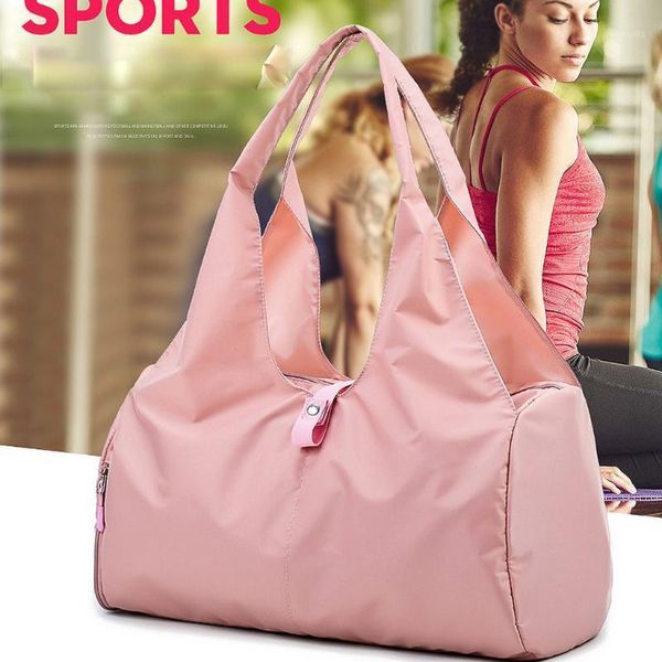

outdoor bags waterproof fitness bag large capacity fashion multi-pocket yoga shoe position one-shoulder shopping multifunction handbag1