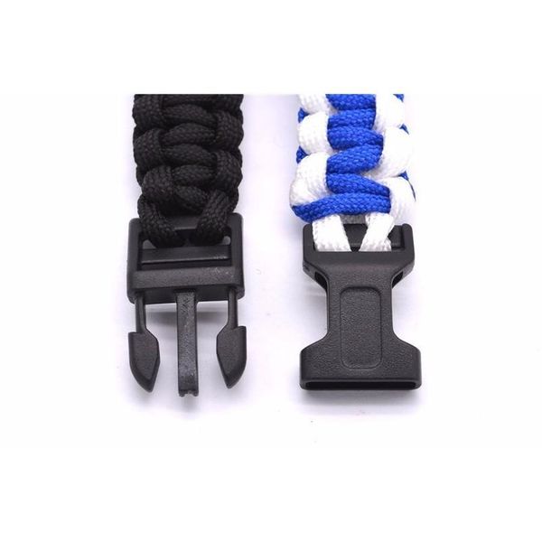 

outdoor travel camping thin army green braided cobra weave plastic buckle paracord survival bracelet outdoo jllgai