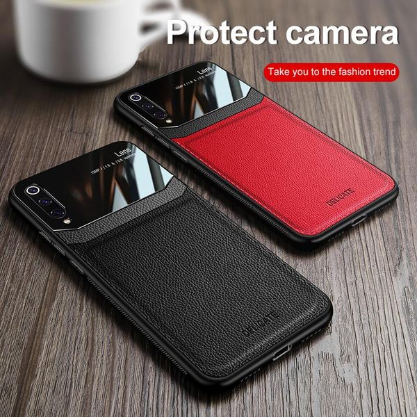 

luxury leather phone case for xiaomi mi redmi note 9 8 7 se lite pro a max 3 2 ultra-thin skin plexiglass wmtxhx yyysports