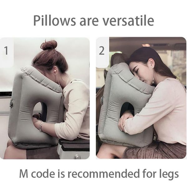 

pillow travel inflatable air headrest body back support cushion neck portable