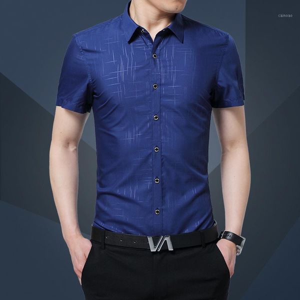 

summer men short sleeve shirt business casual shirt nude sweater male1, White;black