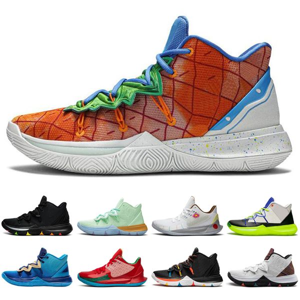 

wholesale kyrie irving spongebob 5 5s jumpman men basketball shoes oreo friends cny patrick mens trainers sports sneakers size 7-12