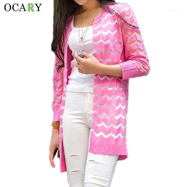 

summer hollow out beach cardigans spring women long sweater knitted rebecas mujer 2020 new crochet femme casual ladies 1, White;black