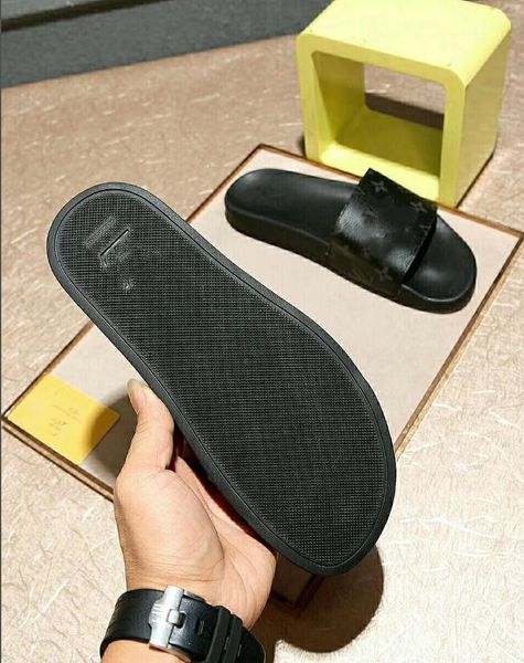 

2031men women sandals designer shoes luxury slide summer fashion wide flat slippery sandals slipper flip flop with box 5 style size 38, Black