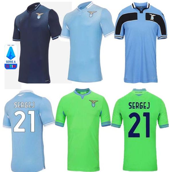 

новый лацио футбол джерси 2020 2021 футбольная футболка lazio luis alberto j.correa camiseta de fútbol dimpobile sergej home outh униформа, Black