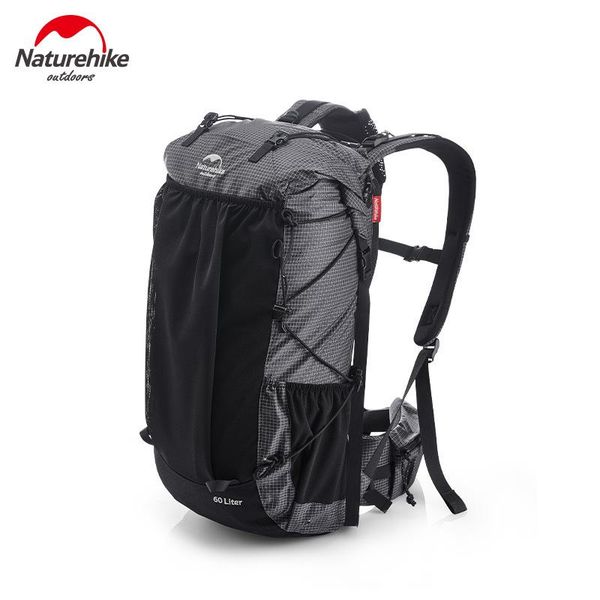 

naturehike outdoor large capacity travel hiking camping backpack 60 + 5l lightweight rock series hiking backpack