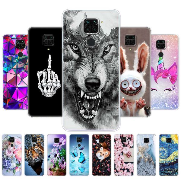 

for xiaomi cases soft tpu phone back on pro silicon cover redmi 9s note 9 s bumpers shell funda
