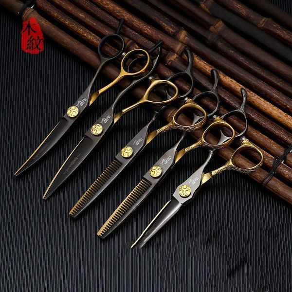

hair scissors 6 professional salon structure set cutting barber haircut thinning shear hairdressing tools