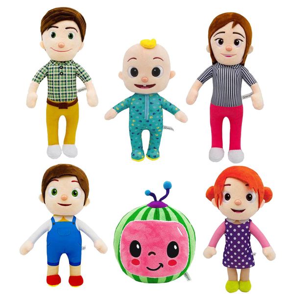 

plush toys cocomelon character dolls jj little boy watermelon plush pillow cartoon plush toys 2021 selling gift of the child
