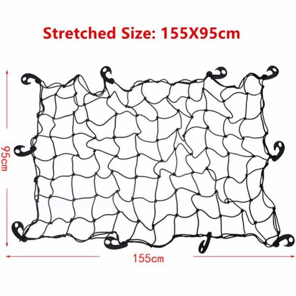

car organizer 2021 suv truck trailer cargo roof rack basket net bag multipurpose elastic mesh luggage rope cover1