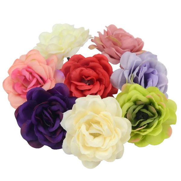 

5pcs 7cm wholesale lagre silk sunflower artificial flower head for weddingdecoration scrapbooking accessories fake bbypoc