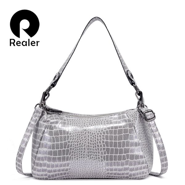 

realer women handbag pu leather crossbody bags for women 2020 shoulder bag female totes ladies small bucket bag serpentine print