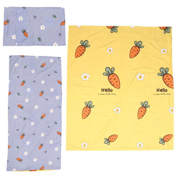 

3pcs/set bedding set yellow cotton cotton bedding set for child