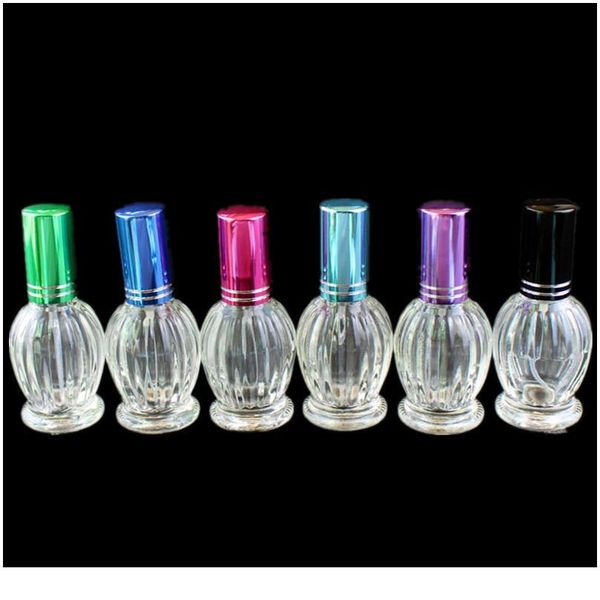 

10pcs 12ml clear pumpkin shaped glass perfume bottle thick mini fragrance cosmetic packaging spray bottle refillable gla qyluem