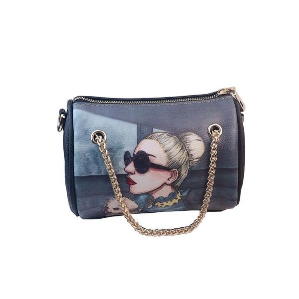 

waist bags folk-custom genuine leather shoulder retro hand girls bucket fashion diagonal 2021 fanny pack crossbody for women